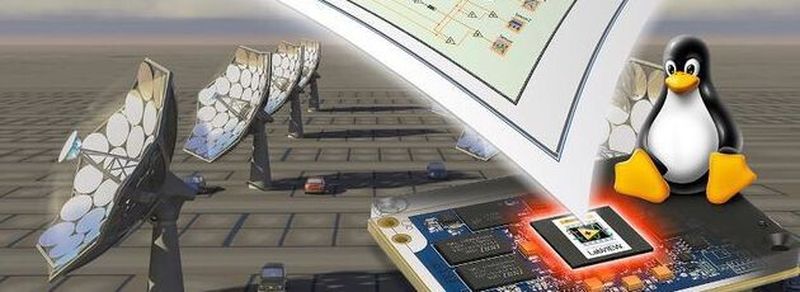 Bild 1: Die Embedded-Anwendung der „Sonnenblume“ ist grafisch mit LabVIEW programmiert und wird als robuster Echtzeit-Code auf Linux und ARM-Mikrocontroller betrieben.