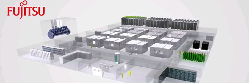 Fujitsu wirbt für Outsourcing „Made in Germany“ mit einer virtuellen Entdeckungstour in einem der hauseigenen Rechenzentren.