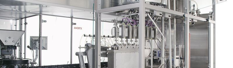 Cleaning in Place with CIP/SIP-System.