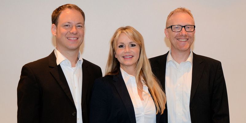 Die erweiterte Geschäftsleitung von Acmeo – Henning Meyer (l.), Isabelle von Künßberg und Olaf Kaiser – erläuterte bei ihrem ersten öffentlichen Auftritt die Vision für 2020.
