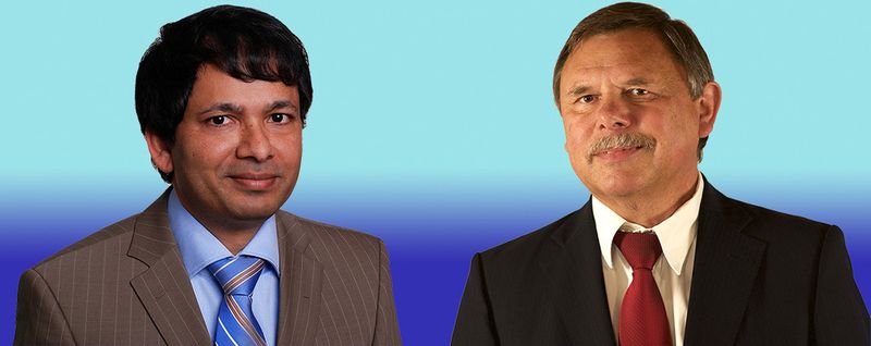 Joshy Parookkaran (links), Geschäftsführer Heidelsoft Technologies Pvt. Ltd. verspricht: ,,Wir können für jede IT-Aufgabe innerhalb sehr kurzer Zeit die geeigneten IT-Experten am indischen Markt finden." Günter Wiskot, Geschäftsführer Blafoc Black Forest Consulting GmbH, sagt: ,,Als Indiennetzwerker und Gründer zahlreicher IT-Unternehmen in Deutschland kenne ich die Risiken eines IT-Outsourcings nach Indien ganz genau. Mit dem Konzept des Start-ups Heidelsoft lassen sie sich auf ein Minimum reduzieren."