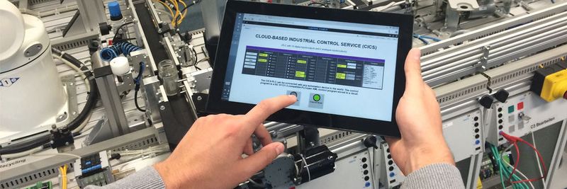 Digitalisierung in der Fertigung – ein Anwendungsfeld des Internets der Dinge: Das Fraunhofer ESK forscht mit Partnern im Bereich industrielle Vernetzung. Ein Beispiel ist das Projekt CICS, bei dem die Produktionssteuerung in der Cloud im Mittelpunkt steht.