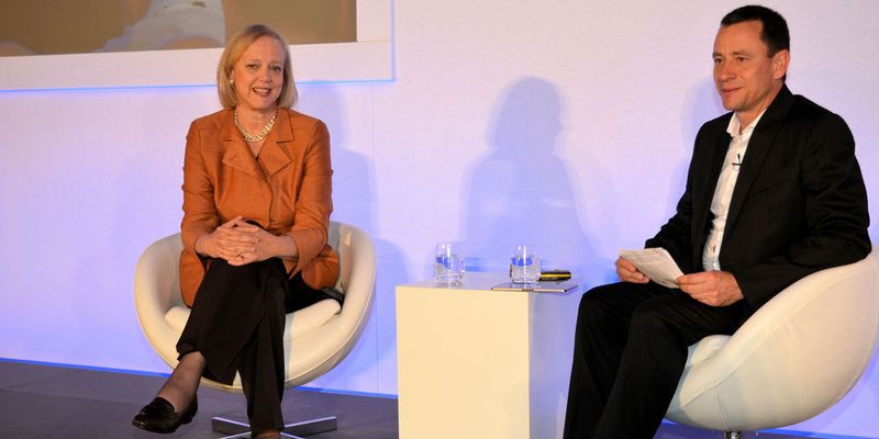 HP-Chefin Meg Whitman und Steve Brazier, CEO von Canalys, bestritten die Keynote-Session zum Auftakt des diesjährigen Canalys Channels Forum.