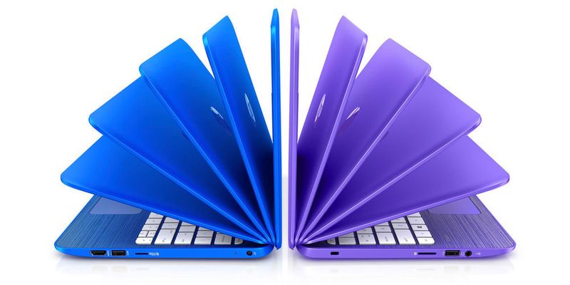 Die günstigen Notebooks der Stream-Serie von HP gibt es im 13,3-Zoll und im 11,6-Zoll-Format in verschiedenen Farben. Da die Geräte nur über 32 GB eMMC-Massenspeicher verfügen, sollen Daten primär in der Cloud gespeichert werden.