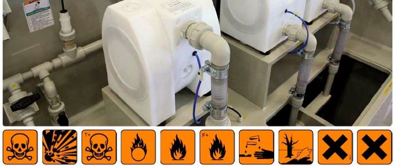 The need to use hazardous or dangerous chemicals in the manufacture of numerous products or the completion of a wide array of industrial processes is a fact of life. Utilizing Almatec plastic solid-body E-Series Air-Operated Double-Diaphragm (AODD) Pumps will help ensure that these liquids are fully contained and that their release will not harm humans, animals or the environment.