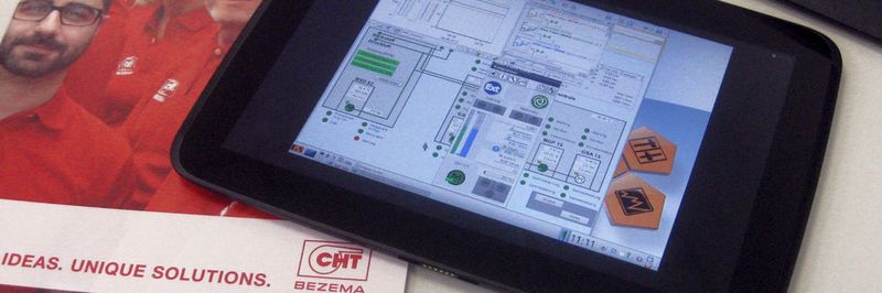 Bereits während der Testphasen konnten CHT-Mitarbeiter per Remote-Zugriff über Tablets auf die Daten des B&R-Prozessleitsystems zugreifen.