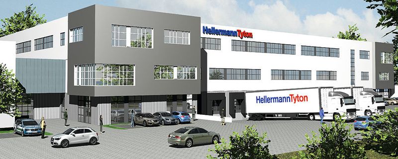 Mit der Werkserweiterung vergrößert sich die Logistikfläche um 6.600 m² und die Bürofläche um 5.400 m².