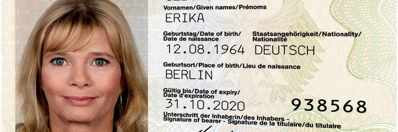 Neben den persönlichen Daten findet sich auf dem ePA nun die besonders schützenswerte Zugangsnummer (rechts unten).