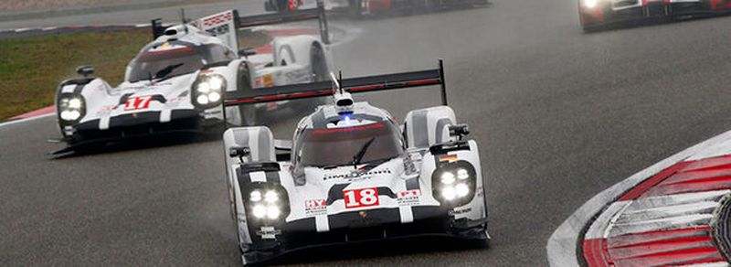 Holten den 1. und den 2. Platz bei der Langstrecken-Weltmeisterschaft 2015 in Shanghai: die beiden Porsche 919 Hybrid.