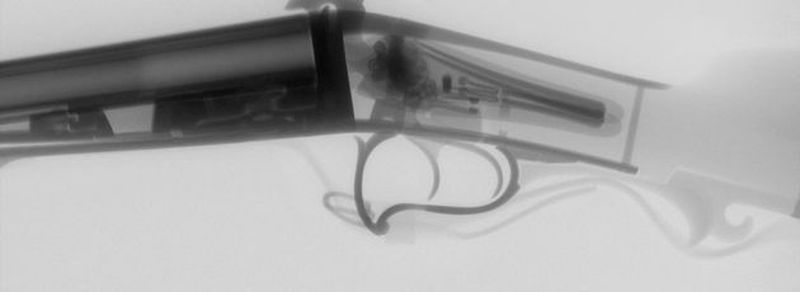 Materialprüfung: Das Jagdgewehr von Wilhelm Conrad Röntgen aufgenommen am Entwicklungszentrum Röntgentechnik des Fraunhofer IIS.