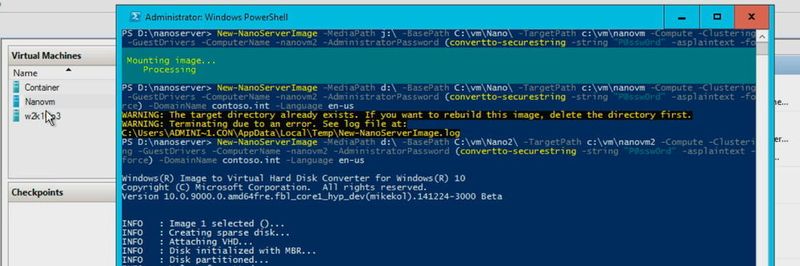 Wer Windows Server 2016 als Nano-Server aufsetzen möchte, muss ein Windows Image File dafür verwenden.