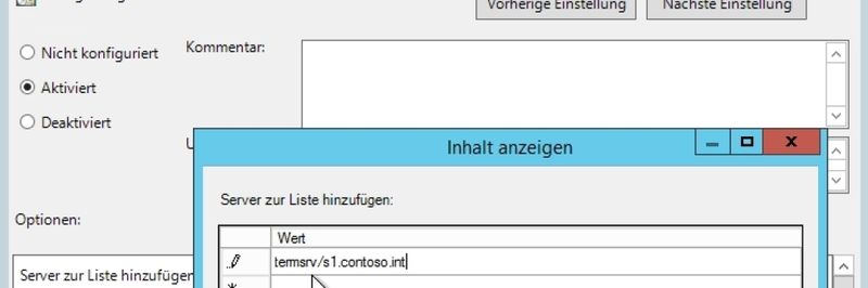 Single-Sign-On mit RDS verwenden
