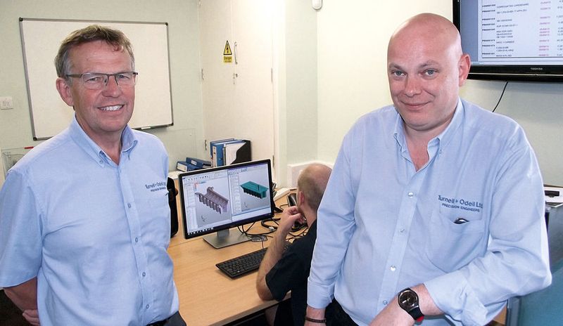 Company owners Clive Odell (l) and Kevin Rees in their UK-based factory.