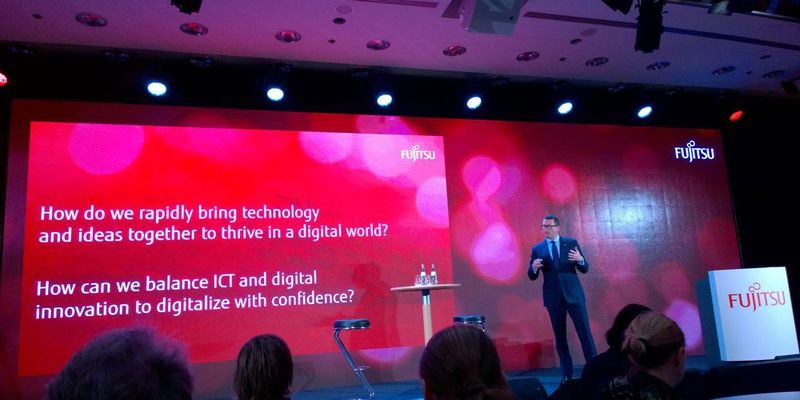 Duncan Tait, Vice President und EMEIA-Chef, präsentierte MetaArc der internationalen Presse auf dem Fujitsu Forum 2015 in München.