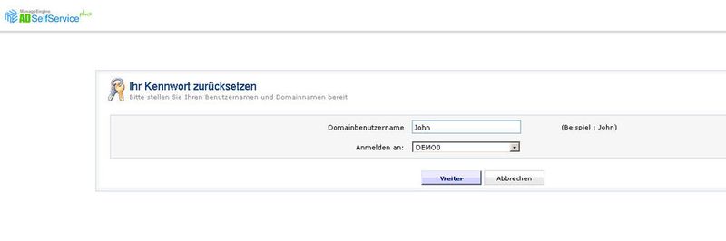Die Kennwort-Rücksetzung mit ADSelfService Plus soll besonders komfortabel sein und lässt sich unter anderem mit Sicherheitsfragen absichern.