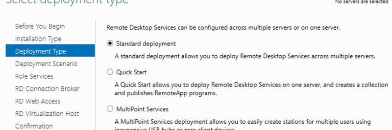 Einrichten einer Remotedesktop-Sitzungs-Umgebung