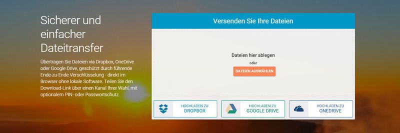 Mit Whisply ist es möglich, Dateien per Drag-and-Drop direkt über den Browser zu verschlüsseln.