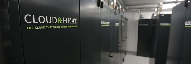 Mit ihrer Abwärme beheizen die dezentral verteilten Server von Cloud&Heat Gebäude.