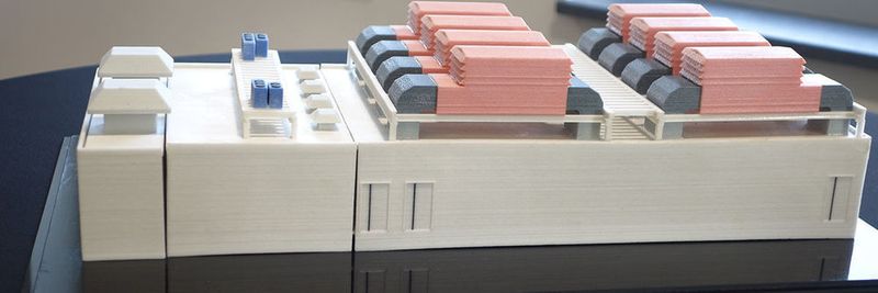 Abbildung 1: Ein Modell des modularen RZ-Designs IMD (Integrated Modular Design) von ICTRoom.