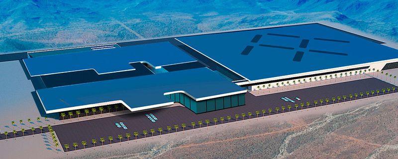 Das Unternehmen Faraday Future gibt auf der CES im Januar einen Ausblick auf sein erstes Serienmodell und feiert den Standort der Fertigung in North Las Vegas.