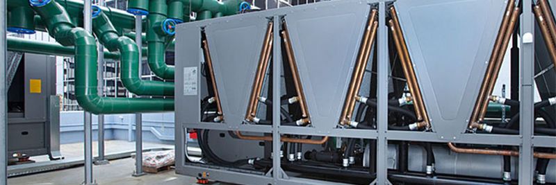 Die Chiller von Uniflair, einem Zukauf von Scheider Electric, kühlen unter anderem per Verdunstung.