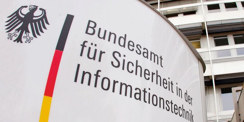 Eingang des Dienstgebäudes des BSI in Bonn