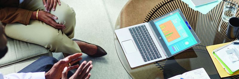 Das superflache Business-Notebook Elitebook Folio mit 12,5-Zoll-4K-Display ist nur einer der neuen Mobilrechner von HP auf der CES 2016.