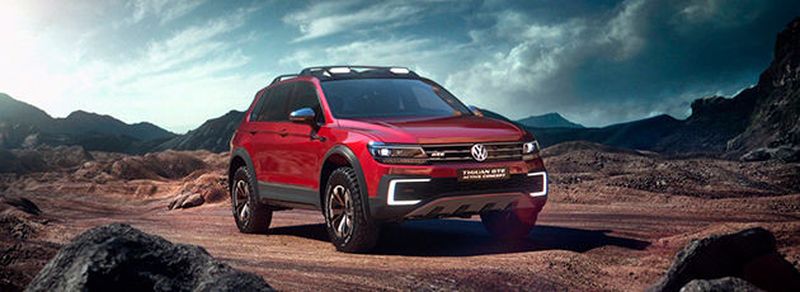 Der Tiguan GTE Active Concept: Das auf der NAIAS in Detroit vorgestellte Hybrid-SUV hat 235 kW Systemleistung und eine elektrische Kardanwelle.
