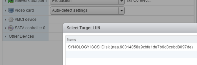 RDM-Disks in einer vSphere-VM