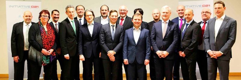 Wollen die Digitalisierung in Deutschland vorantreiben: der neue Gesamtvorstand der Initiative D21 e.V.