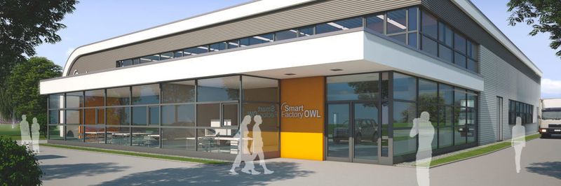 In der Smart Factory OWL in Lemgo werden die wichtigsten Handlungsfelder der intelligenten Fabrik, wie Wandlungsfähigkeit, Ressourceneffizienz und Mensch-Maschine-Interaktion adressiert.