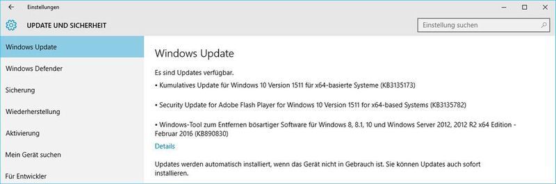 Nutzer von Windows 10 erhalten ihre Sicherheitsupdates im Februar 2016 im Rahmen einer neuen Build-Version.