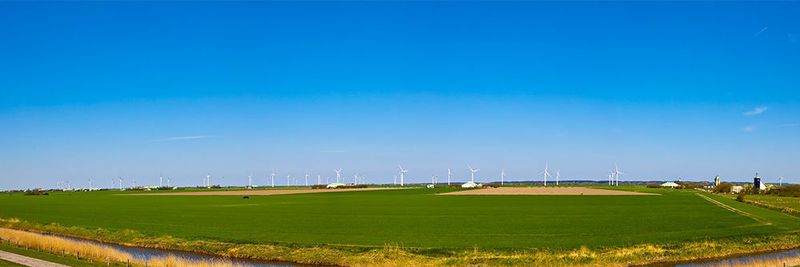 Das Panorama-Bild von Nordfriesland zeigt an, wo primär die Energie für das Windcloud-Rechenzentrum herkommen soll.