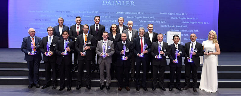 Daimler Pramiert Lieferanten Mit Supplier Award