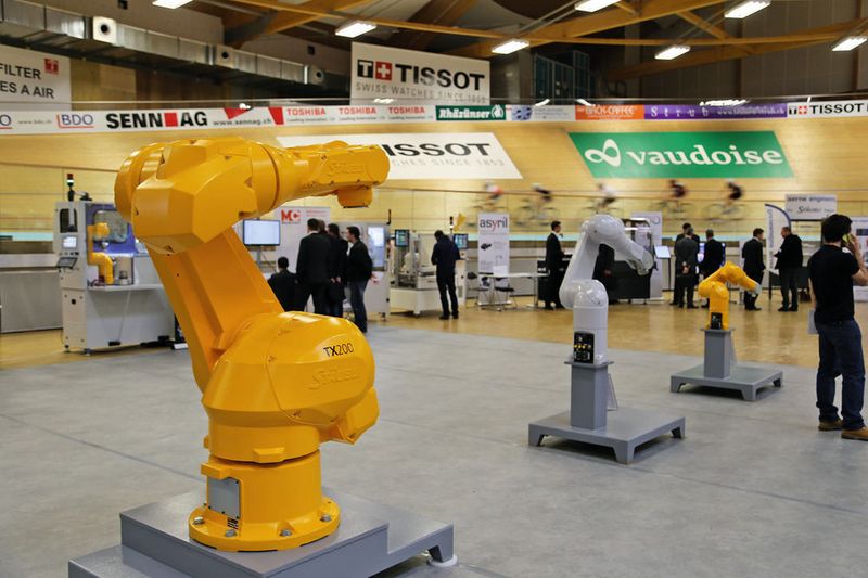 Die Hauptakteure am Robomize-Event: Stäubli Roboter in allen Variationen.