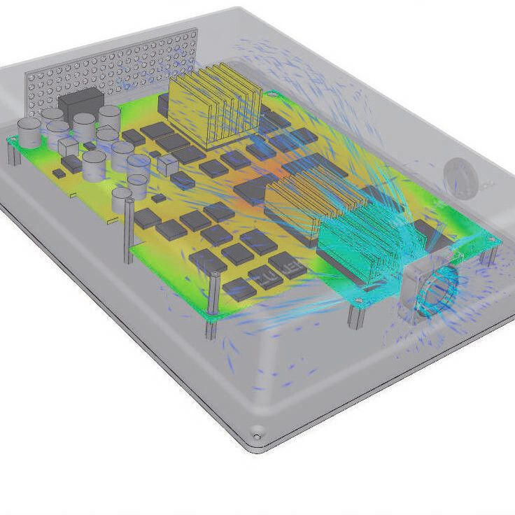 Solver Enhancements enable Thermal Simulation for Electronics