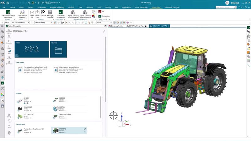 NX X wird die Software NX jetzt in der Cloud angeboten und um ein integriertes Datenmanagement auf Basis von Teamcenter erweitert. (Bild: Siemens Digital Industries Software)