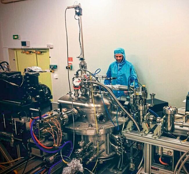 Die Endstation an der holographischen Röntgen-Nanotomographie-Strahllinie (ID16A) an der ESRF. (Igor Zlotnikov)