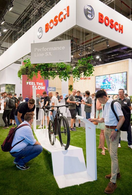 Bosch war mit einigen Neuheiten auf der diesjährigen Eurobike vertreten – zum Vergrößern bitte klicken.(Bild:  Eurobike / Jean-Luc Valentin)