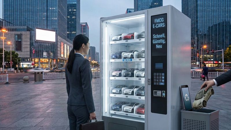 In China läuft eine Debatte darüber, ob Autos zu Wegwerfartikel geworden sind.(Bild:  KI-generiert)