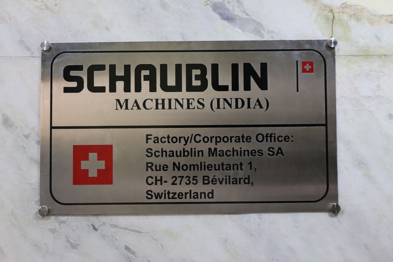 Schaublin Machines in Indien. (Anne Richter, SMM)