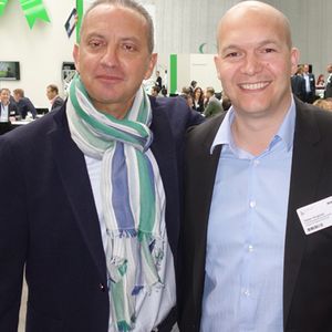CEO Gustavo Möller-Herget (l.) und Geschäftsführer Stefan Klinglmair, ALSO, freuten sich auf eine erfolgreiche Hausmesse.(Bild: IT-BUSINESS)