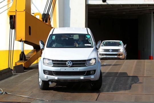 Der Amarok wird im VW-Werk Pacheco in Argentinien gebaut und hat bei der Auslieferung schon einige tausend Seemeilen auf dem Buckel. (Archiv: Vogel Business Media)