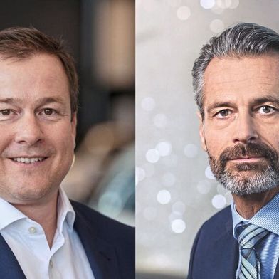 Andreas Tetzloff (l.) ist künftig Chef der deutschen Van-Mossel-Tochter Löhr-Gruppe. Er folgt auf Hans-Jürgen Persy (r.), der sich neuen beruflichen Herausforderungen widmen will. (Bild: Mercedes-Benz Canada/Löhr-Gruppe)