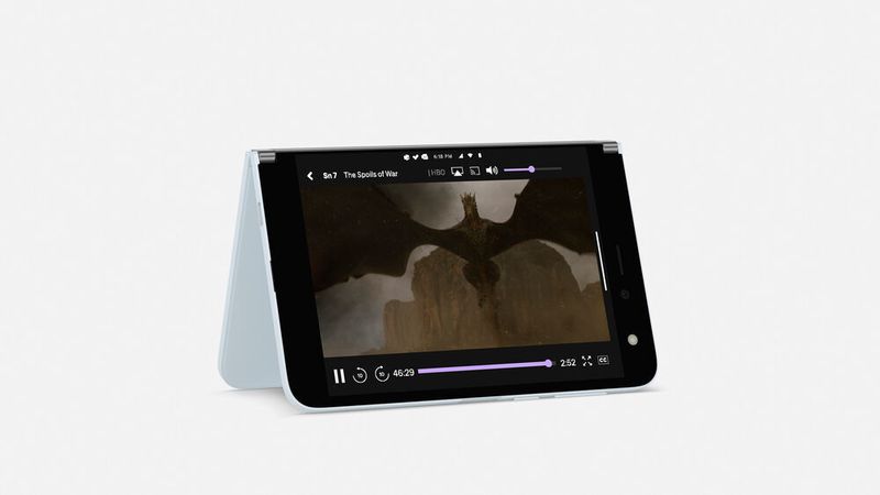 Der Tent-Modus eignet sich gut für das Videostreaming. (Microsoft)