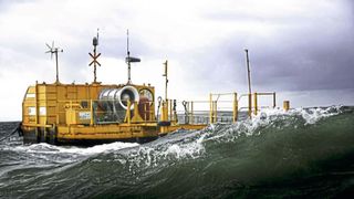 The OE12 Buoy facility is smaller than the one in Hawaii, but it is based on the same principle. (Image:OceanEnergy)