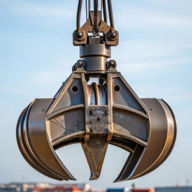 Rotary joints are used in grippers and swivel mechanisms to allow assemblies to rotate or swivel smoothly relative to one another, even under very high loads (illustrative image). (Source: Irene - stock.adobe.com / KI-generiert)