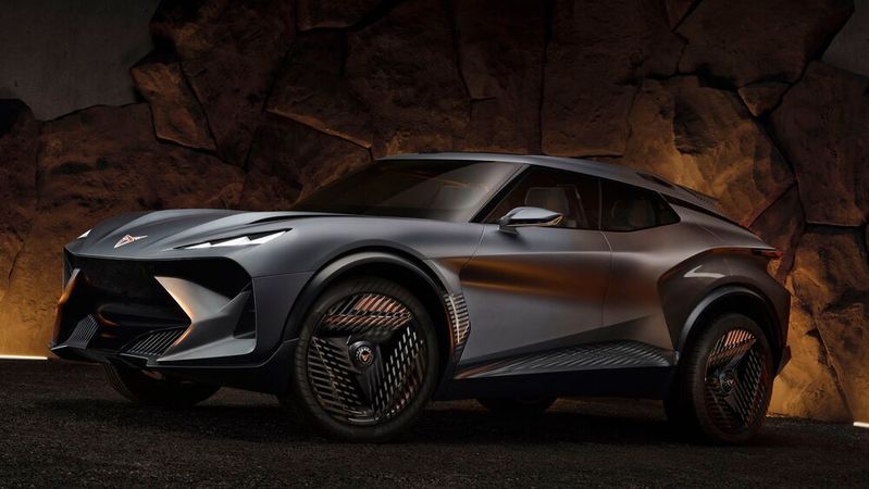 Auf der IAA Mobility hat Cupra das Konzept-SUV Tindaya vorgestellt.(Bild:  Cupra)