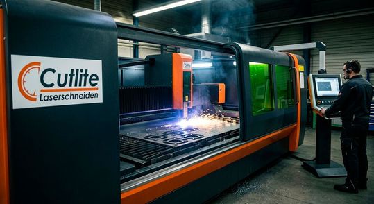 Aufgekauft! Cutlite ist ein italienischer Laserschneidmaschinen-Spezialist, der sich in der Leistungsklasse 30 bis 60 Kilowatt bewegt. Das Ditzinger Hightech-Unternehmen Trumpf hat sich nun das Cutlite-Know-how nicht umsonst gesichert ...(Bild:  KI-generiert)