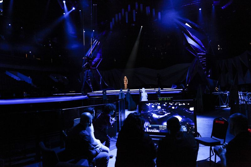 Riesige Bühne: Die Künstler können sich auf 220 Quadratmetern austoben (Eurovision Song Contest)